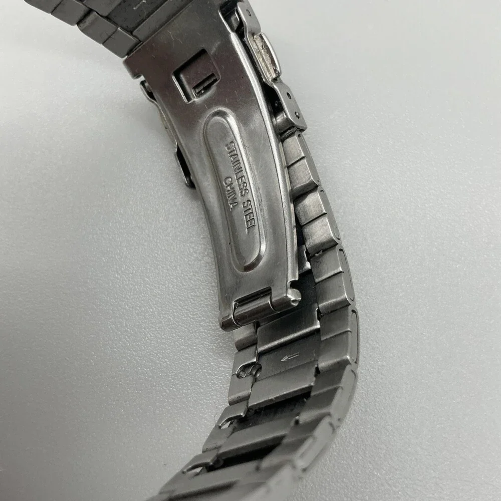 Casio Wave Ceptor WV-59J Mens Watch 36mm Digital Silver Tone New Battery 8.25